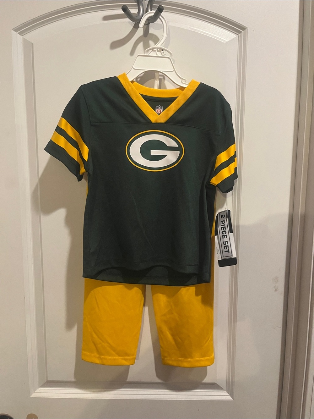 NFL Green Bay Kids Jersey Set - Green & Yellow